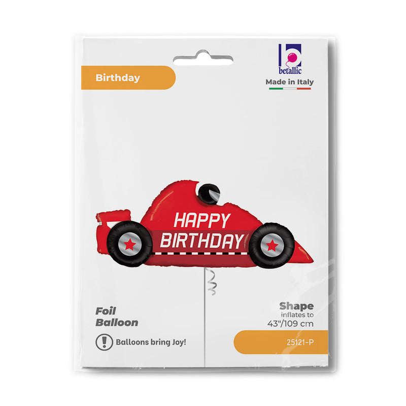 43" RACE CAR BIRTHDAY FOIL