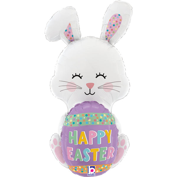 36" HAPPY EASTER EGG BUNNY FOIL