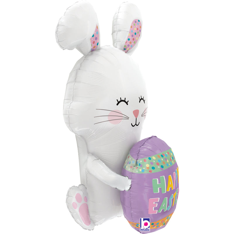 36" HAPPY EASTER EGG BUNNY FOIL