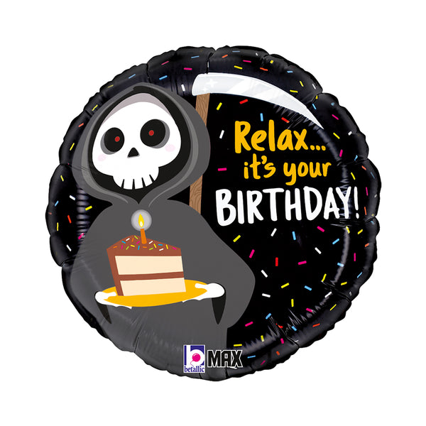 18" GRIM REAPER BIRTHDAY FOIL