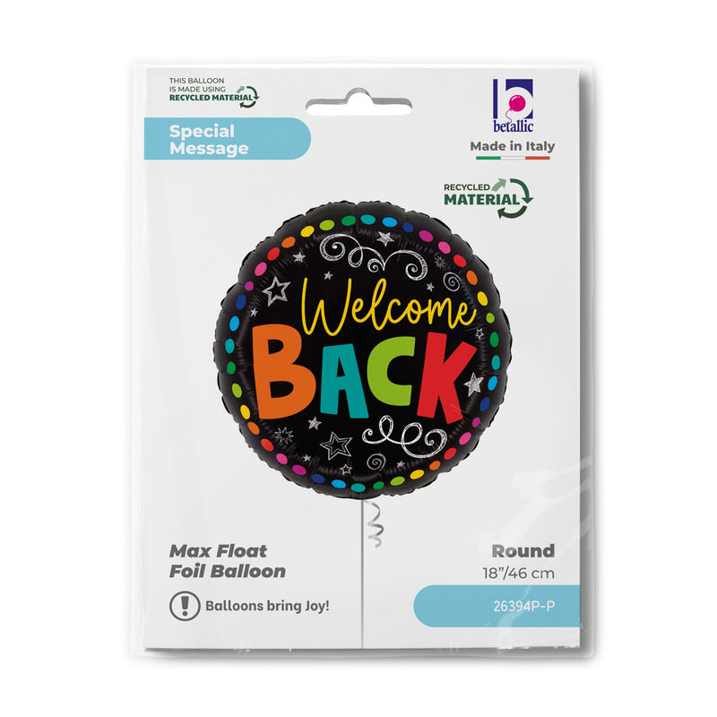 18" COLOURFUL WELCOME BACK FOIL