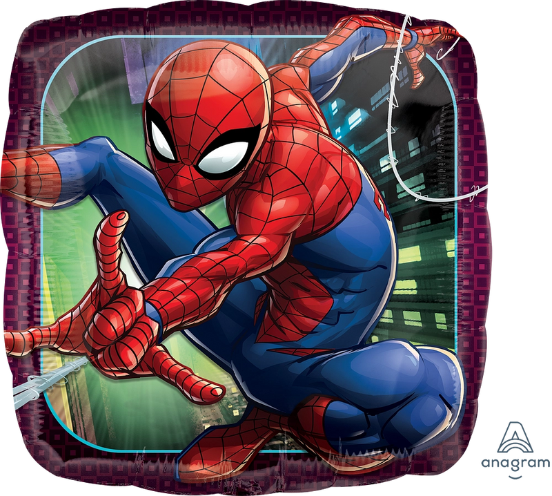 18 SQUARE SPIDER-MAN ANIMATED FOIL