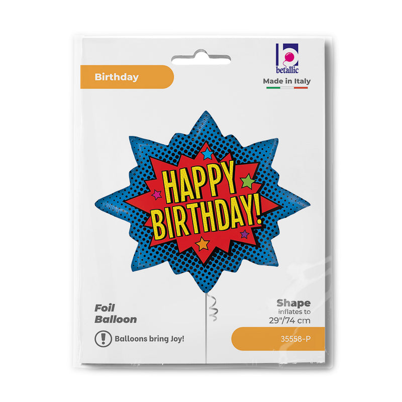 35" SUPERHERO BIRTHDAY BURST FOIL