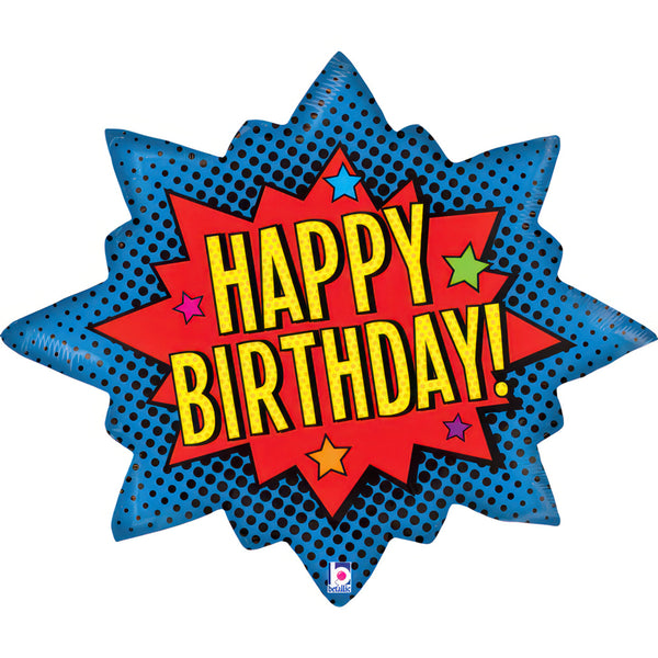 35" SUPERHERO BIRTHDAY BURST FOIL