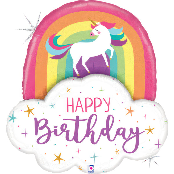 26" UNICORN RAINBOW BIRTHDAY FOIL