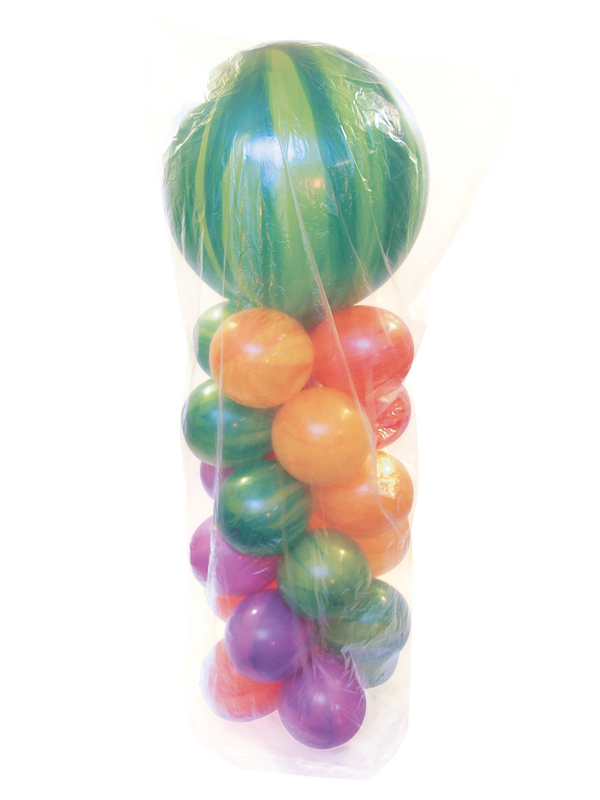 QUALATEX EXTRA LARGE BALLOON DECOR BAG - 50 BAGS PER ROLL 102cm x 12cm x 220cm (40" x 4.7" x 87")