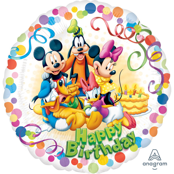 18" ROUND MICKEY MOUSE AND FRIENDS PARTY FOIL