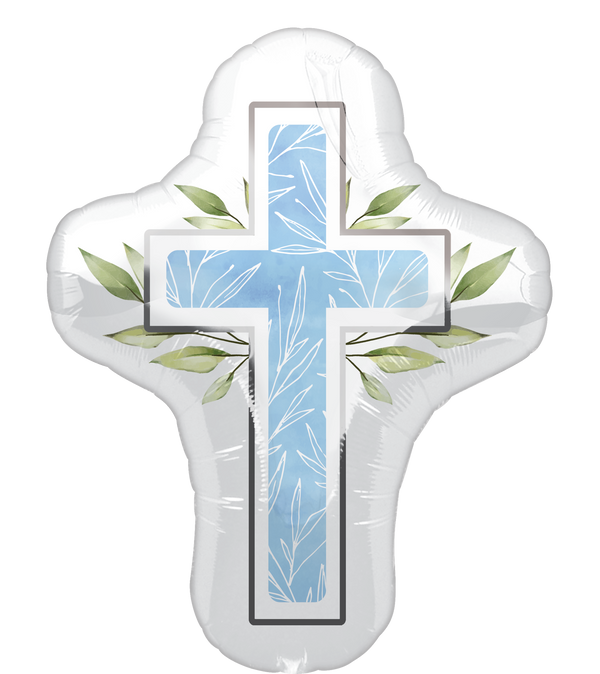 28" SUPERSHAPE MY FIRST COMMUNION BLUE FOIL