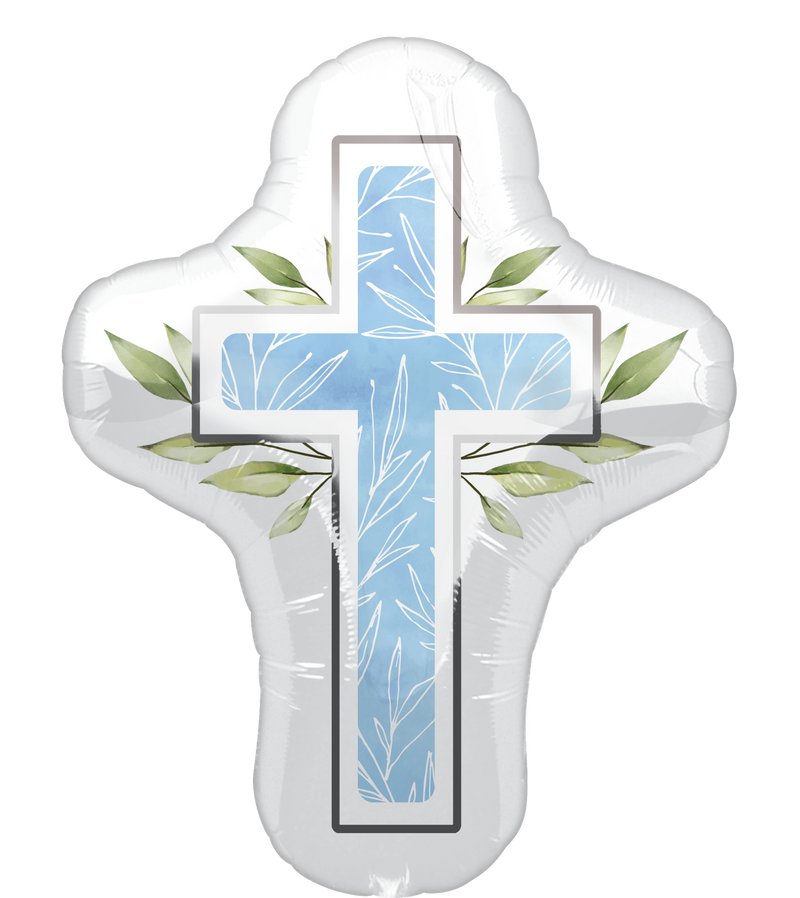 28" SUPERSHAPE MY FIRST COMMUNION BLUE FOIL