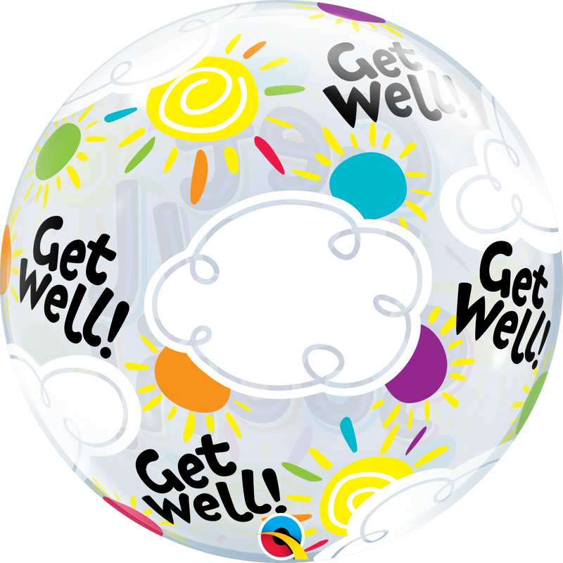 22" SINGLE BUBBLE GET WELL SOON SUNNY DAY