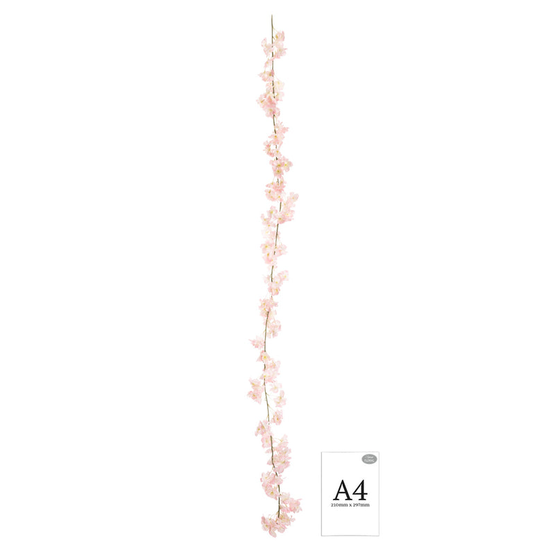 FLORAL: ELEGANZA CHERRY BLOSSOM GARLAND 1.8M TWO TONE PINK