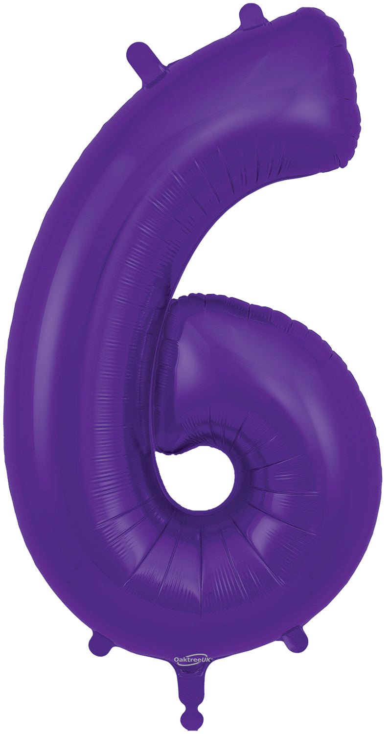 34" NUMBER 6 PURPLE FOIL