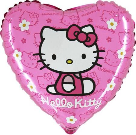 18" HEART HELLO KITTY FOIL