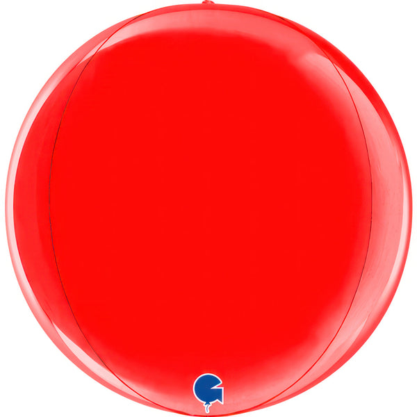 15" GLOBE RED 4D