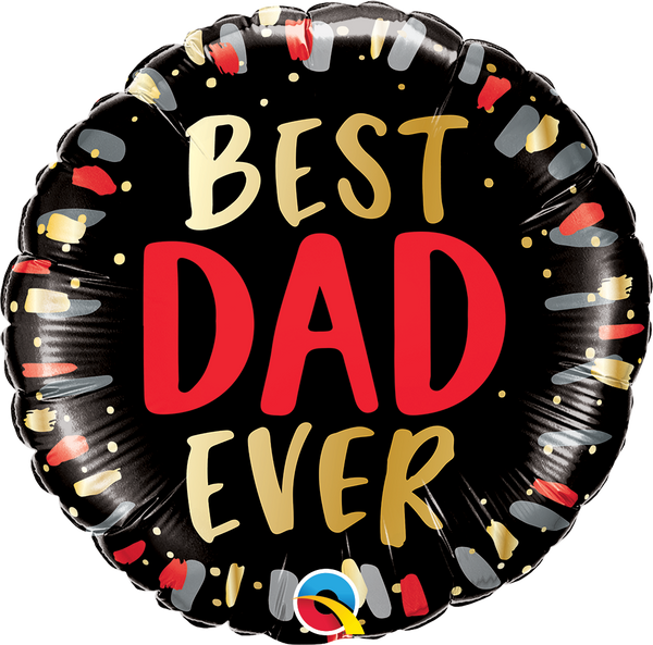 18" ROUND BEST DAD EVER FOIL