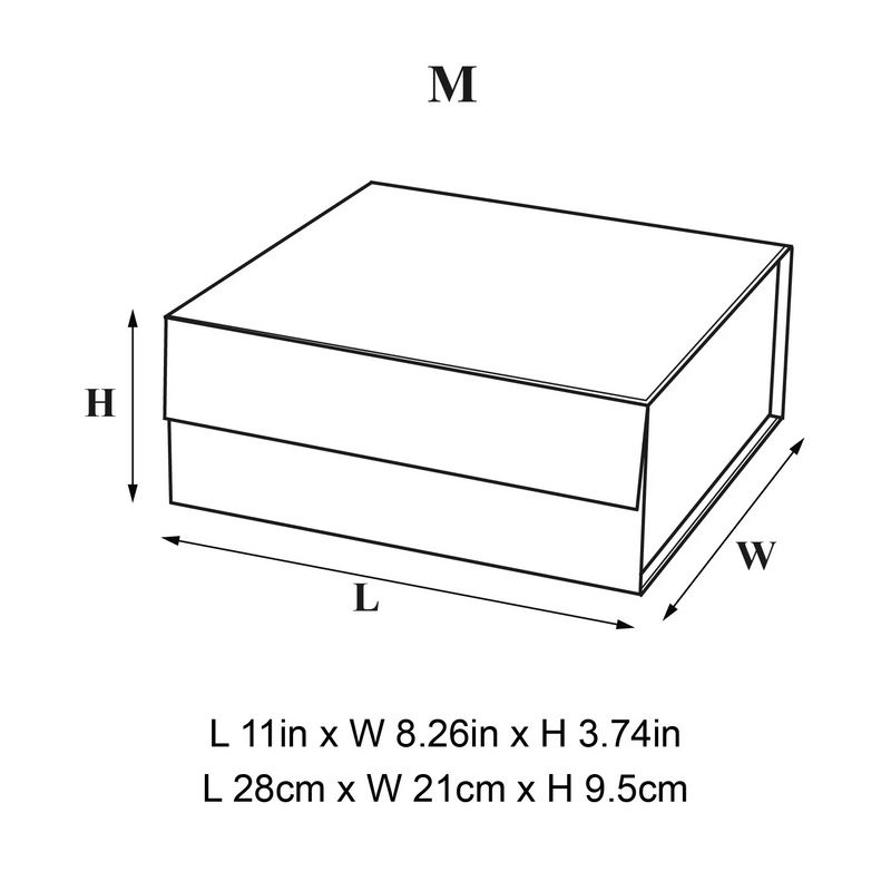 BOX: MEDIUM BABY BLUE MAGNETIC GIFT BOX (PACK OF 10)