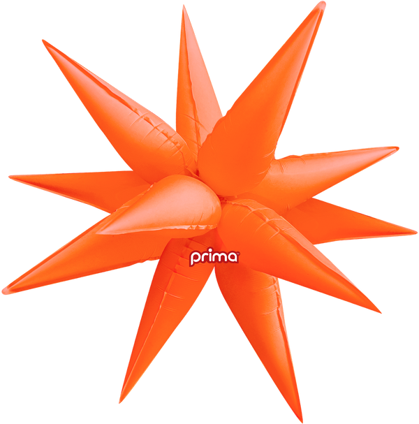 26" STARBURST ELECTRIC ORANGE FOIL