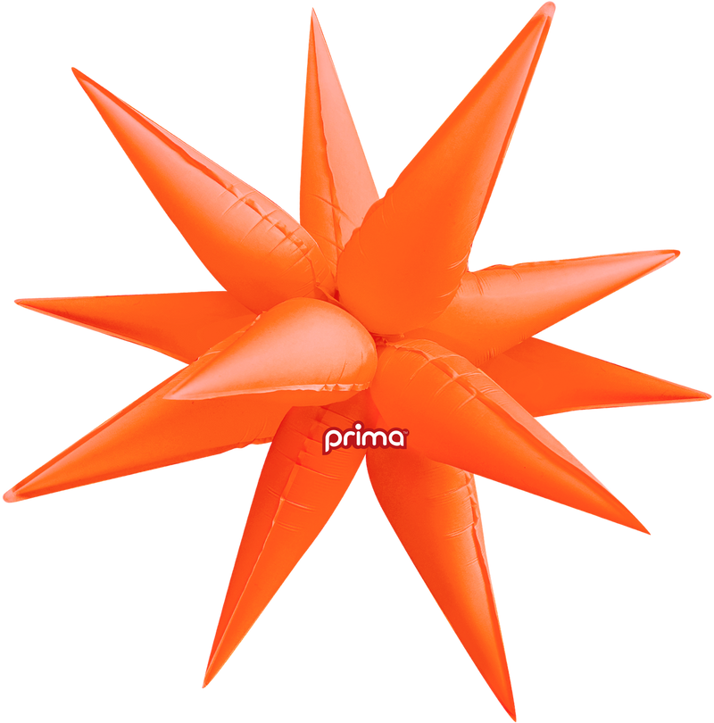 26" STARBURST ELECTRIC ORANGE FOIL