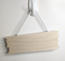 PLAIN WOODEN PLAQUE