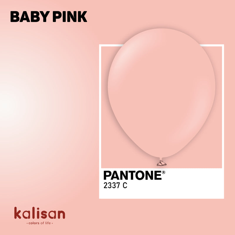 18" KALISAN STANDARD BABY PINK LATEX (25 PER BAG)