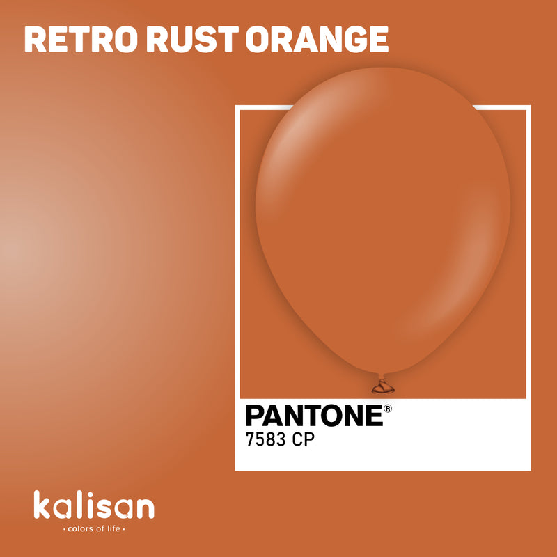 18" KALISAN RETRO RUST ORANGE LATEX (25 PER BAG)