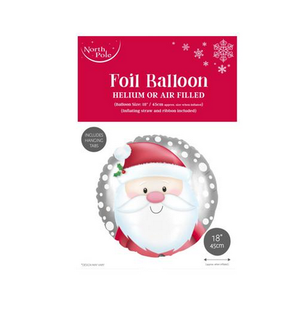 18" SANTA HEAD FOIL