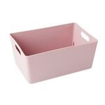 LARGE STORAGE BOX PINK  25cm x 17cm x 11cm