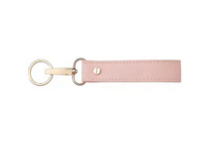 LEATHER WHRISTLET KEYCHAIN PINK