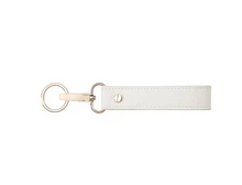 LEATHER WHRISTLET KEYCHAIN WHITE