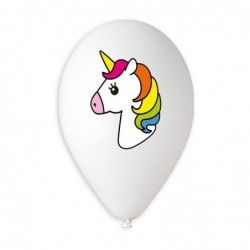 13" GEMAR RETAIL LATEX COLOURFUL UNICORN