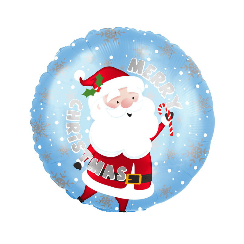 18" MERRY SANTA CUTE FOIL