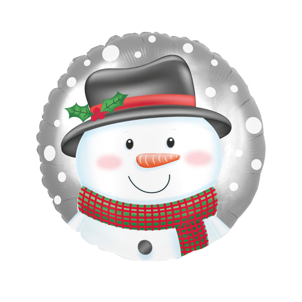 18" SNOWMAN HEAD FOIL