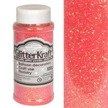 GLITTER KRAFT FINE GLITTER SUGAR PINK No.44 100g BOTTLE