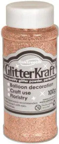 GLITTER KRAFT FINE GLITTER ROSE GOLD No.87 100g BOTTLE