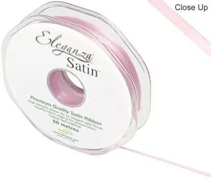 ELEGANZA DOUBLE FACED SATIN LIGHT PINK NO.21 3MM X 50M