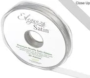 ELEGANZA DOUBLE FACES SATIN RIBBON SILVER No.24 10MM X 20M