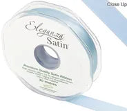 ELEGANZA DOUBLE FACES SATIN RIBBON LIGHT BLUE No.25 15MM X 20M