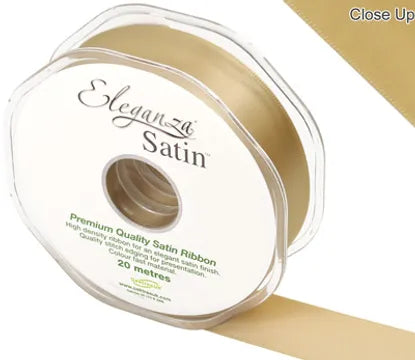 ELEGANZA DOUBLE FACED SATIN GOLD NO.35 25MM X 20M