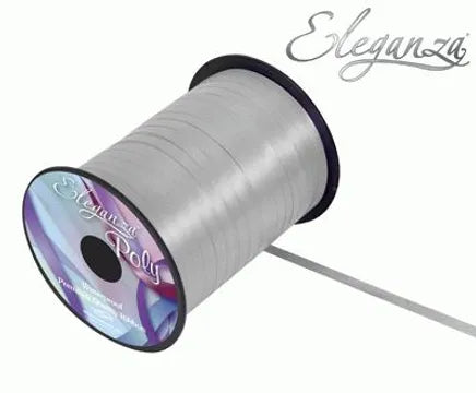 ELEGANZA POLY CURLING RIBBON SILVER (500 YARDS)