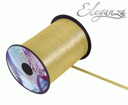 ELEGANZA POLY CURLING RIBBON GOLD (500 YARDS)