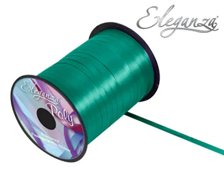 ELEGANZA POLY CURLING RIBBON EMERALD GREEN (500 YARDS)