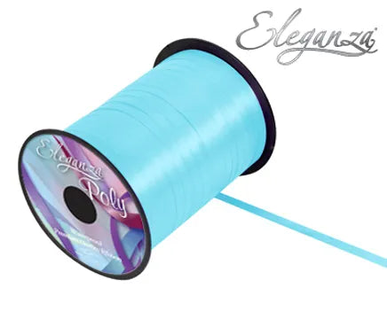 ELEGANZA POLY CURLING RIBBON LIGHT BLUE (500 YARDS)