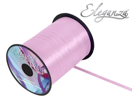 ELEGANZA POLY CURLING RIBBON LIGHT PINK (500 YARDS)