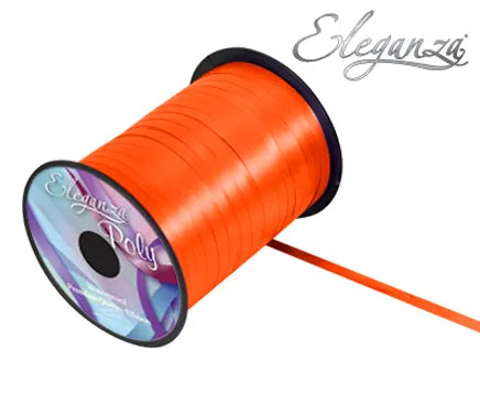 ELEGANZA POLY CURLING RIBBON ORANGE (500 YARDS)