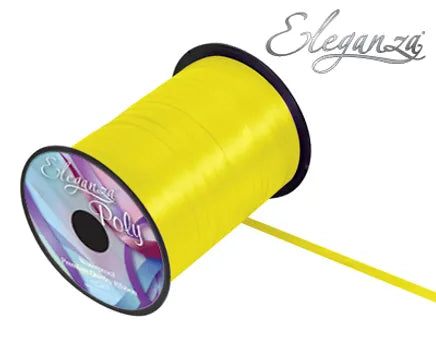 ELEGANZA POLY CURLING RIBBON YELLOW (500 YARDS)