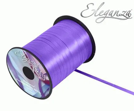 ELEGANZA POLY CURLING RIBBON PURPLE (500 YARDS)