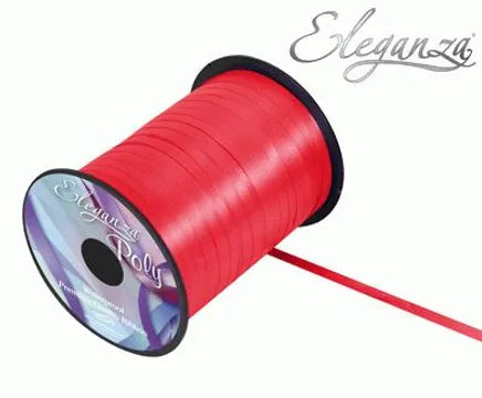 ELEGANZA POLY CURLING RIBBON RED (500 YARDS)