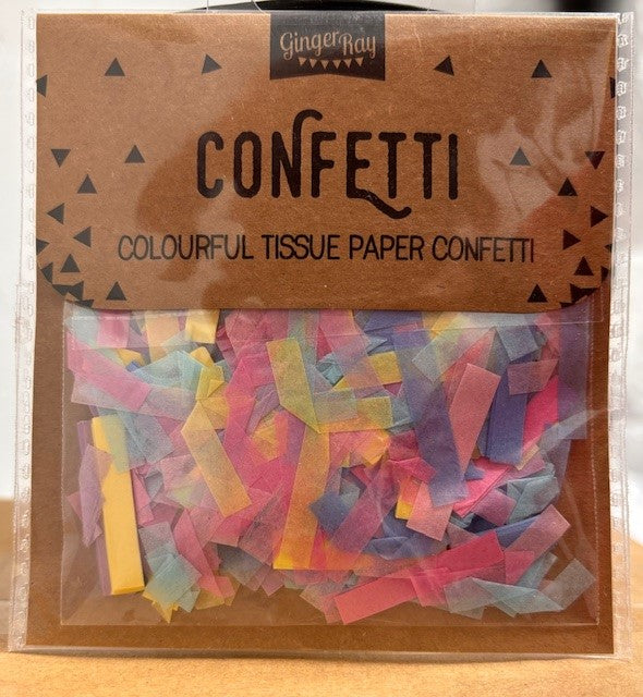 COLOURFUL CONFETTI TISSUE PAPER