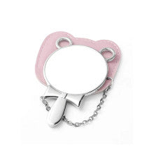 MIRROR TEDDY SHAPED WITH PINK CASE