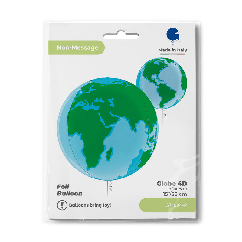 15" GLOBE C EARTH 4D FOIL